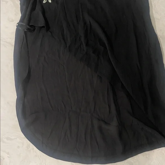 Free People embroidered one shoulder asymmetrical floral sheer beach top small - Picture 6 of 17